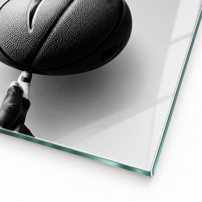 CAMDEKO 4 mm Ultra Clear temperli cam ince rodajlı kenar basketbol detayı