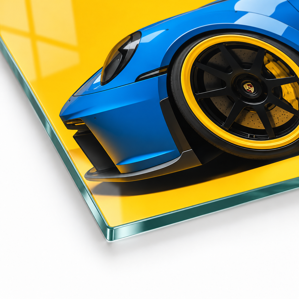 CAMDEKO 4 mm Ultra Clear temperli cam ince rodajlı kenar Porsche 911 GT3 RS