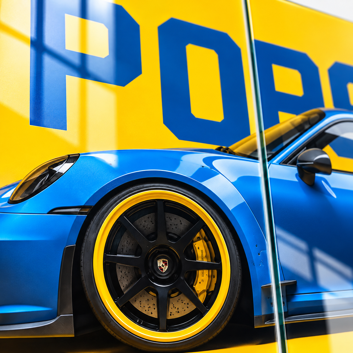 CAMDEKO UV baskı Porsche 911 GT3 RS canlı renk ve yüzey detayı