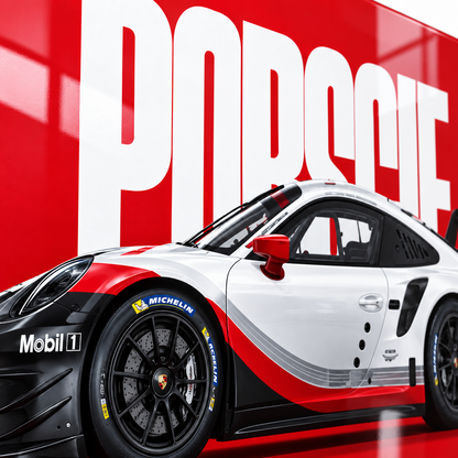 CAMDEKO UV baskı Porsche yarış otomobili canlı renk ve yüzey detayı