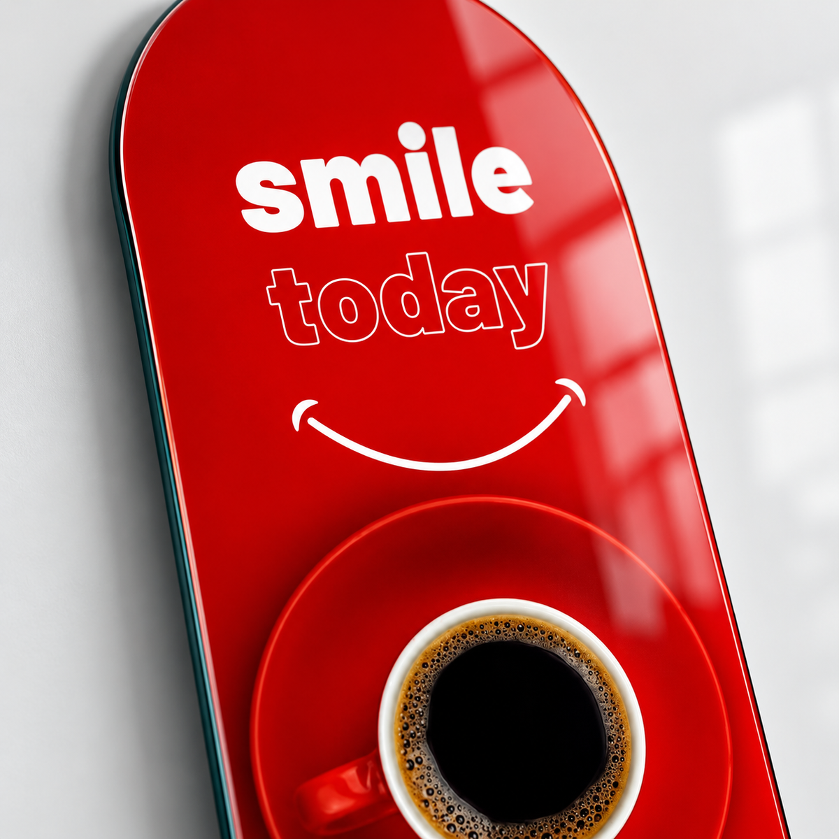 Smile Today UV baskı detay görseli