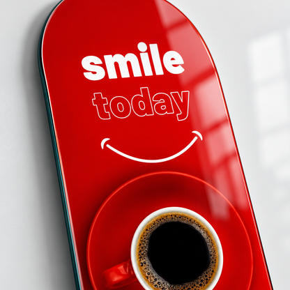 Smile Today UV baskı detay görseli