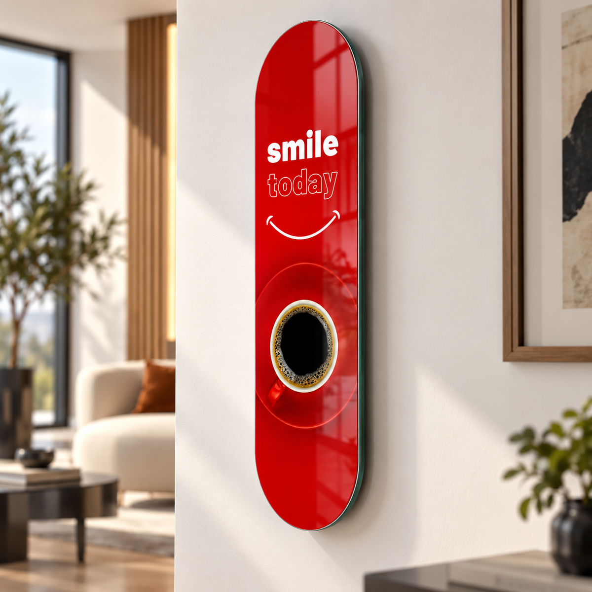 Skate Board cam tablo - yaklaşık 2 cm duvar mesafesi