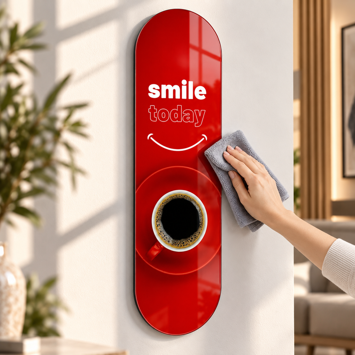 Cam tablo kolay temizlik - Smile Today model