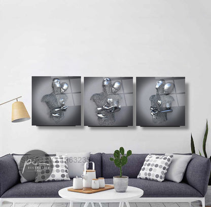 Metal Bedenler Triple Üçlü Cam Tablo