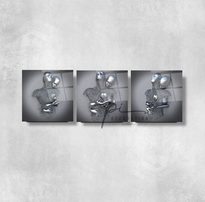 Metal Bedenler Triple Üçlü Cam Tablo