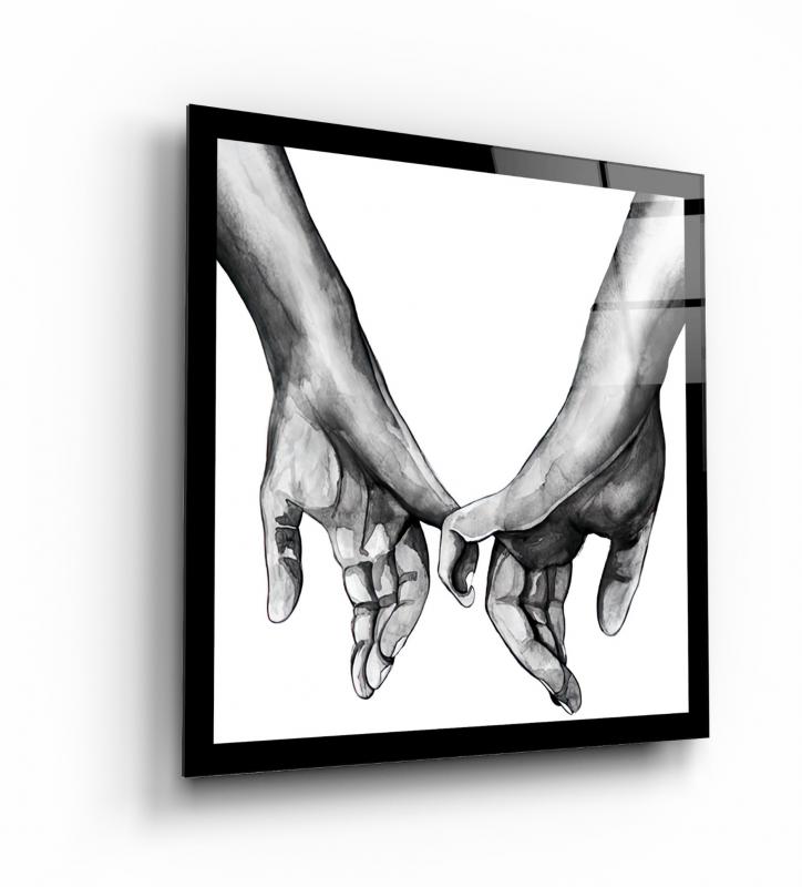 Love Triple Üçlü Cam Tablo