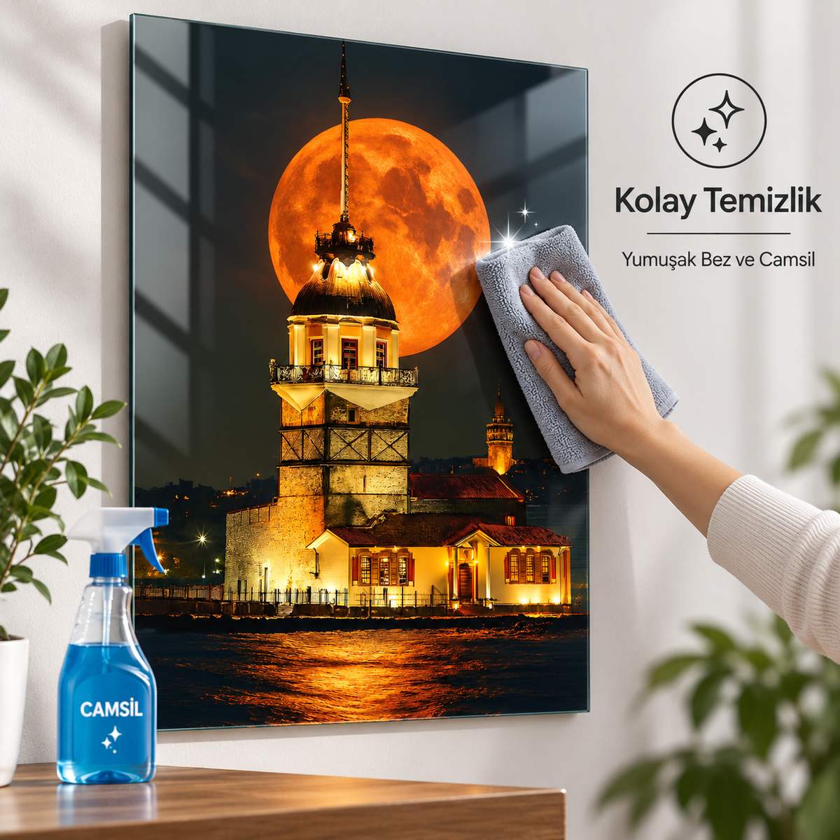 CAMDEKO cam tablo kolay temizlik
