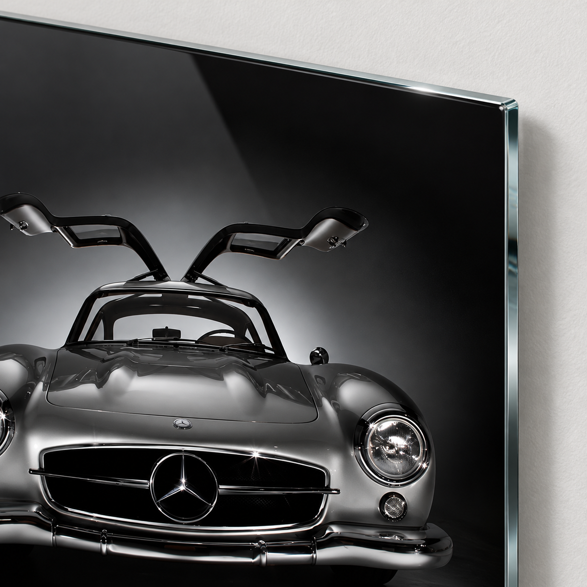 Mercedes 300 SL Martı Kanat Dikey Cam Tablo - 4