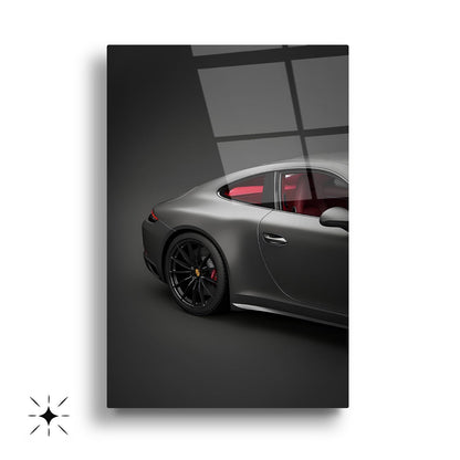 Spor Araba Üçlü Set Cam Tablo