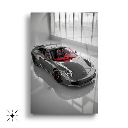 Spor Araba Üçlü Set Cam Tablo