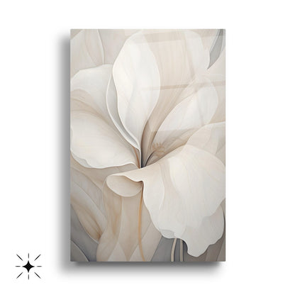 Soft Çiçekler Üçlü Set Cam Tablo