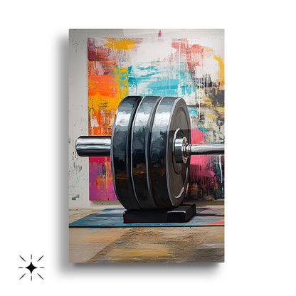 GYM Spor Salonu Halter Üçlü Set Cam Tablo