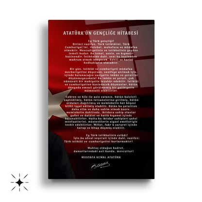 Atatürk Köşesi Üçlü Set Cam Tablo