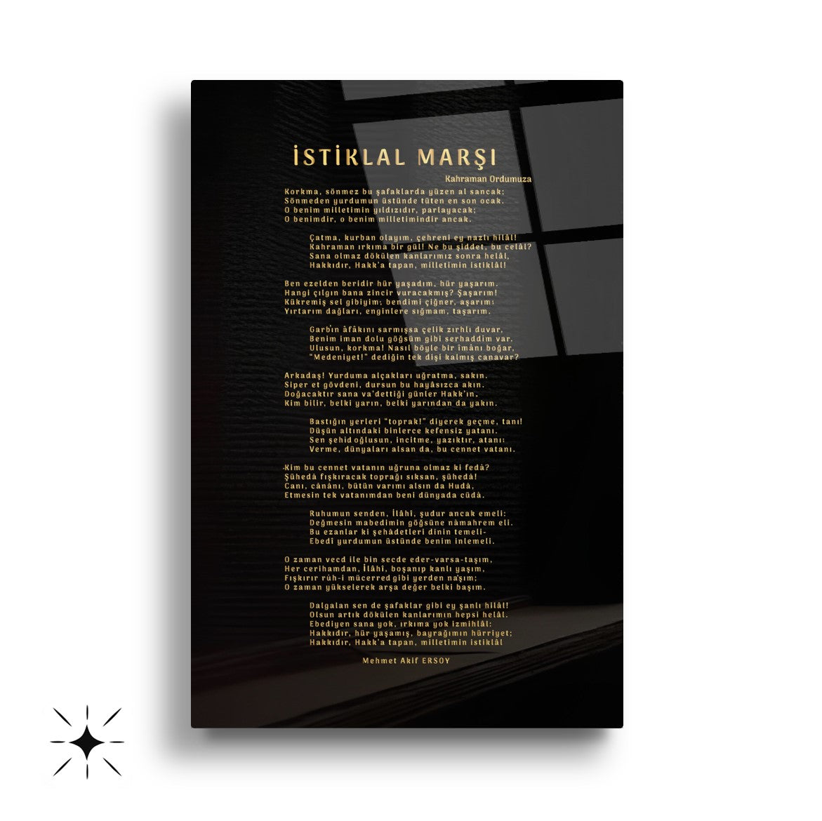 Atatürk Köşesi Üçlü Set Cam Tablo