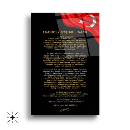 Atatürk Köşesi Üçlü Set Cam Tablo
