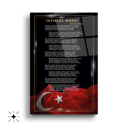 Atatürk Köşesi Üçlü Set Cam Tablo