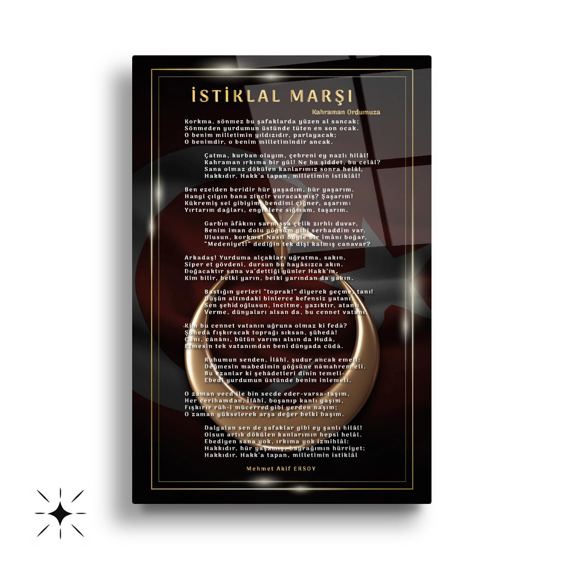 Atatürk Köşesi Üçlü Set Cam Tablo