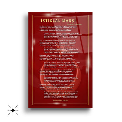 Atatürk Köşesi Üçlü Set Cam Tablo