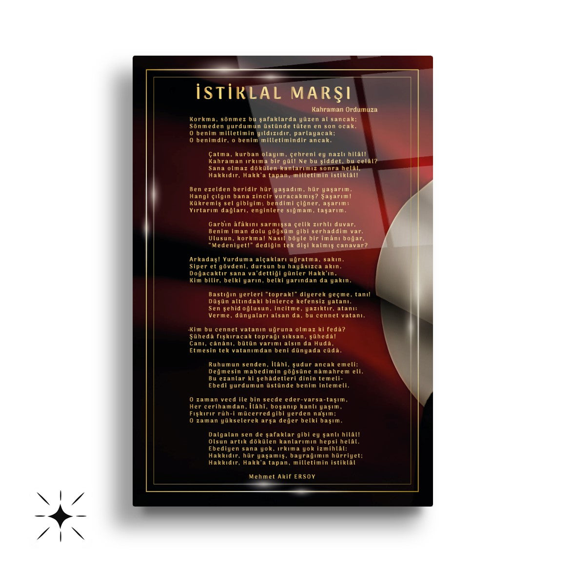 Atatürk Köşesi Üçlü Set Cam Tablo