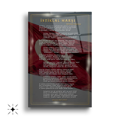 Atatürk Köşesi Üçlü Set Cam Tablo