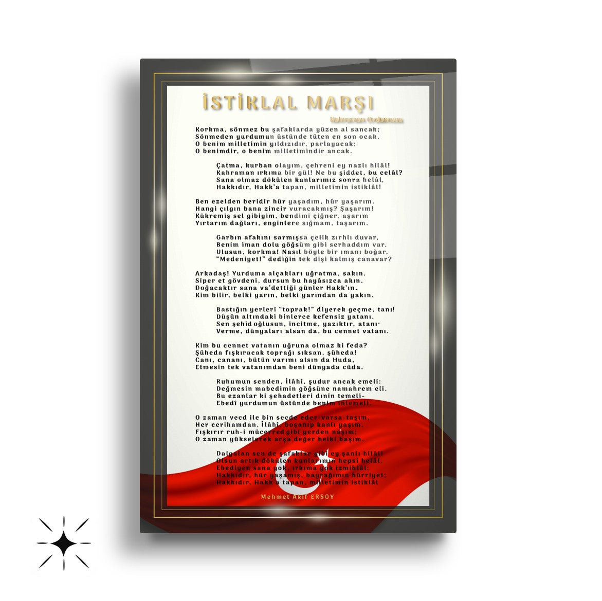 Atatürk Köşesi Üçlü Set Cam Tablo