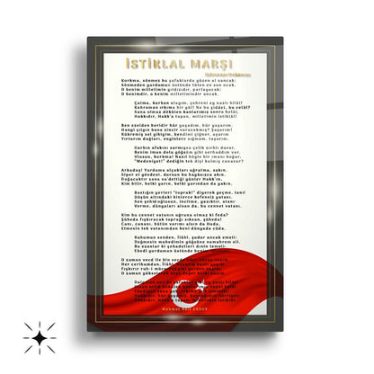 Atatürk Köşesi Üçlü Set Cam Tablo