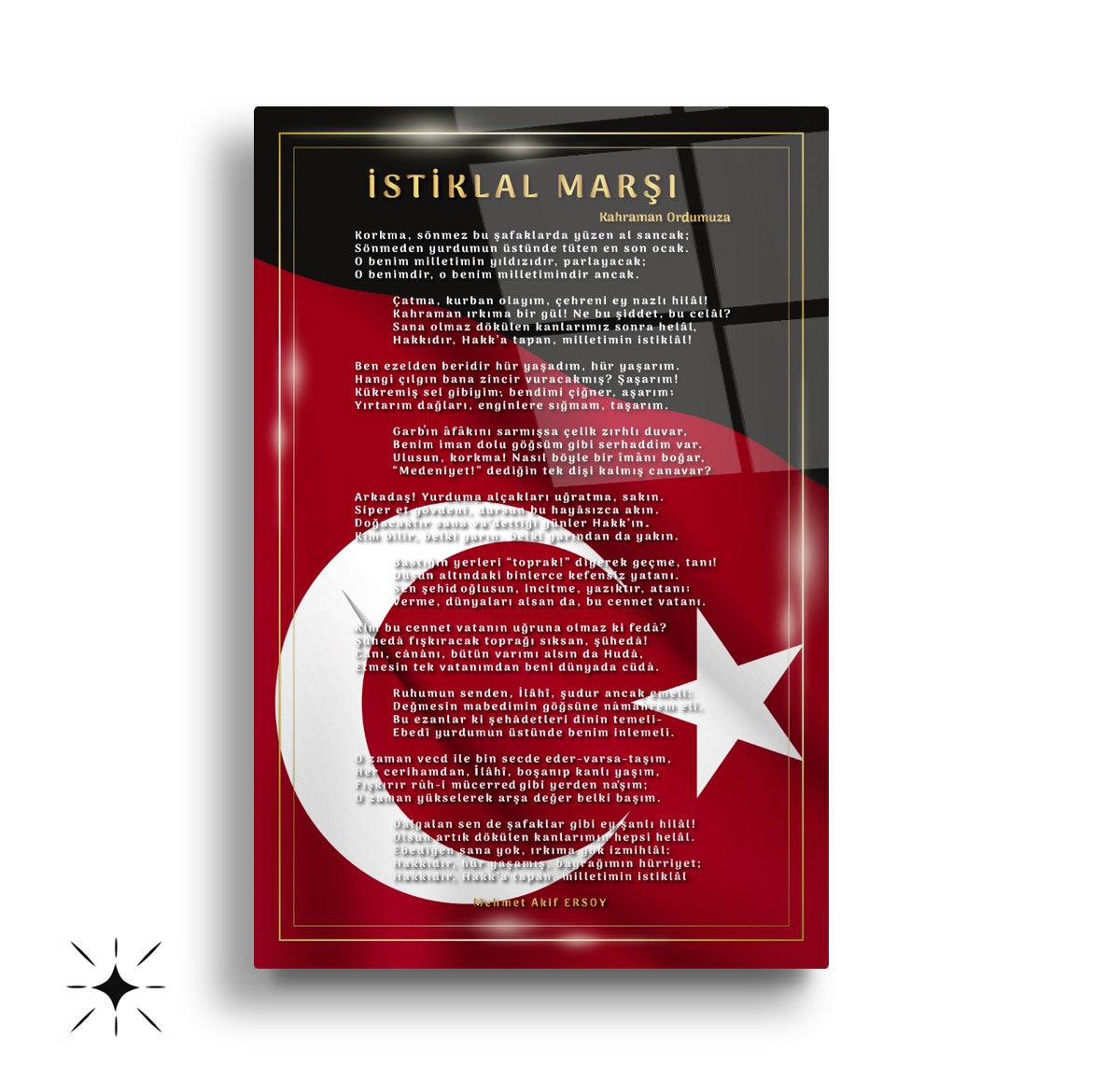 Atatürk Köşesi Üçlü Set Cam Tablo