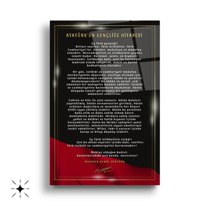 Atatürk Köşesi Üçlü Set Cam Tablo