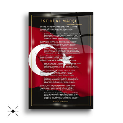 Atatürk Köşesi Üçlü Set Cam Tablo