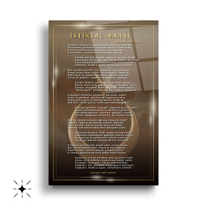 Atatürk Köşesi Üçlü Set Cam Tablo