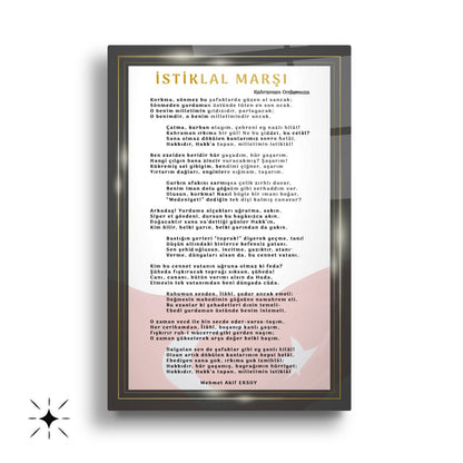 Atatürk Köşesi Üçlü Set Cam Tablo