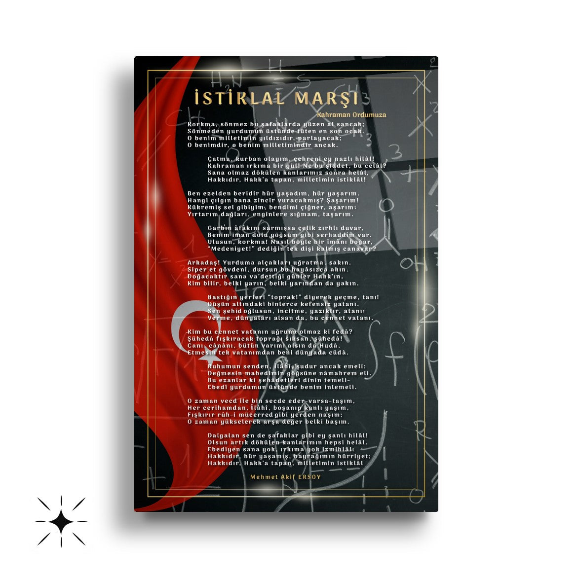 Atatürk Köşesi Üçlü Set Cam Tablo