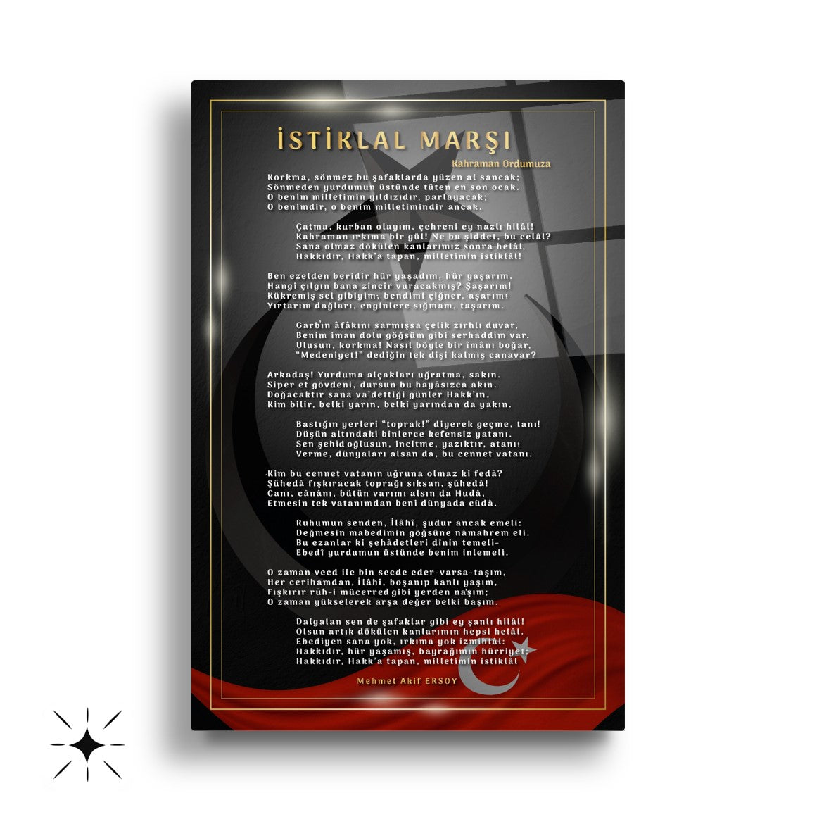 Atatürk Köşesi Üçlü Set Cam Tablo