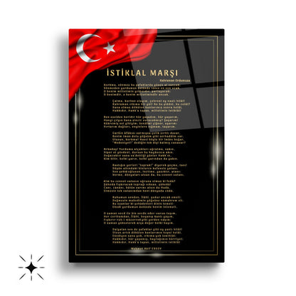 Atatürk Köşesi Üçlü Set Cam Tablo