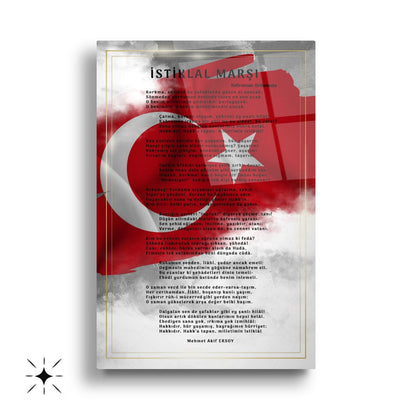 Atatürk Köşesi Üçlü Set Cam Tablo