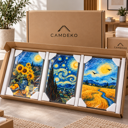CAMDEKO üçlü cam tablo güvenli korumalı paketleme