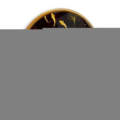 Gold Tema Yuvarlak Cam Tablo