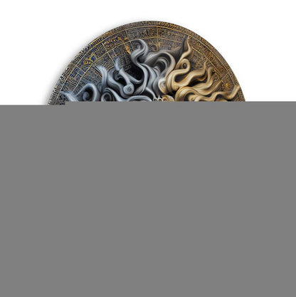 Medusa Yuvarlak Cam Tablo